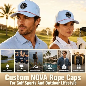 Nouvelle Casquette de Golf Sportive pour Hommes, 5 Panneaux, Découpe Laser, Logo Personnalisé, Patch PVC 3D, Usine Hydro BSCI, Faible MOQ, Vente en Gros, Expédition DDP - Product Image 2