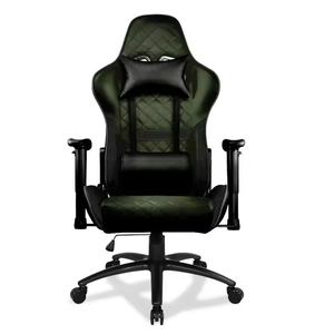 Chaise de jeu ergonomique traditionnelle pliable et convertible <span class=keywords><strong>Cougar</strong></span> avec refroidissement, pivotante à 360°, style exécutif, en cuir, avec massage pour les joueurs - Product Image 3