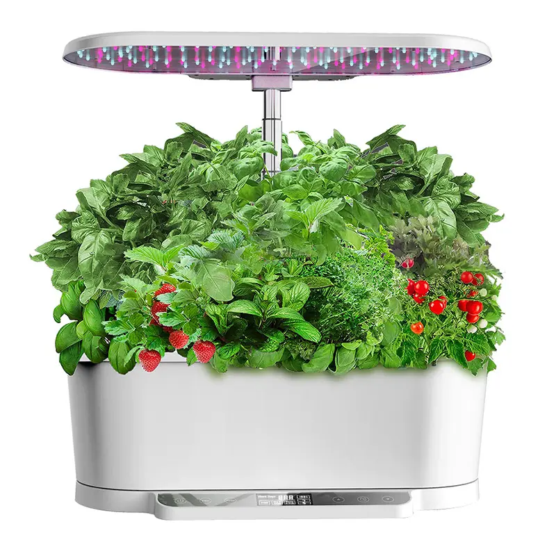 LEDEAST IGS-36 Kit de cultivo hidropônico LED com rega automática para plantadores, sistema comercial de cultivo hidropônico para jardim, moderno e decorativo