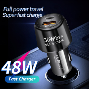 48W USB đầy đủ điện du lịch siêu nhanh phí xe sạc PD và QC quá dòng protectioncar Sạc Adapter tương thích - Product Image 4