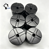 Coupleur d'arbre flexible en aluminium à section transversale, anodisé noir, avec amortisseur, pour module d'entraînement de moteur pas à pas, service de traitement sur mesure