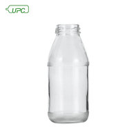 Grande bouteille en verre transparent de 1000 ml pour smoothies, yaourts, lait, jus, sodas et autres boissons, avec bouchon à vis et joint.