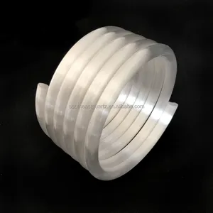 Термостойкая молочная сплавленная цилиндрическая спиральная кварцевая стеклянная трубка спиральная кварцевая трубка
