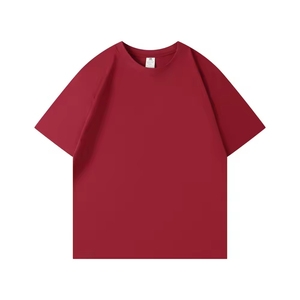 เสื้อยืดคอตตอน 100% พิมพ์โลโก้ได้ ทรงโอเวอร์ไซส์  ไซส์ใหญ่พิเศษ เสื้อเปล่าสำหรับผู้ชาย - Product Image 1
