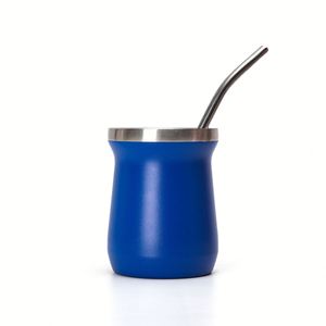 Vaso Mate de Acero Inoxidable Ligero de 8oz (171g) con Tapa, Taza de Té con Aislamiento al Vacío de Doble Pared - Product Image 1