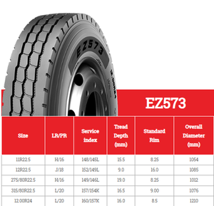Pneus de camion EZ573 11R22.5 12R22.5 275/80R22.5 315/80R22.5 Modèles disponibles - Product Image 3