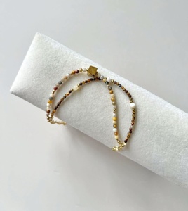 Handmade Colorful Natural Stone <b>Beaded</b> <b>Bracelets</b> with Gold Beads Custom Personalized <b>Bracelet</b> Classic Style Jewelry Gift for Her - Product Image 6