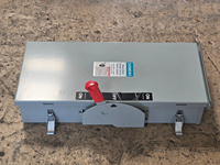 Interrupteur de sécurité robuste DTFN363R 100A 3P 600V Type 3R pour contrôle industriel