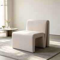 Fauteuil inclinable moderne de style nordique, confortable et relaxant, en bouclette blanche, pour salon, design original et luxueux