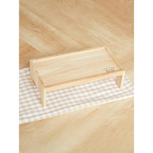 Forniture per animali domestici tavolo da pranzo in legno di gomma - Product Image 1