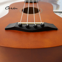 CIVIN UDB-H23 Gitar Bass Pemula 23 Inch Body Kayu Basswood Fingerboard ABS 4-Senar Tuning Pegs Open Gear Senar Nilon Warna Biru Matte