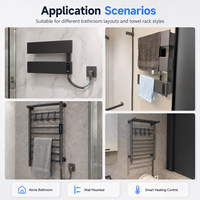 Sèche-serviettes électrique numérique de haute qualité, porte-serviettes chauffant pour salle de bain, contrôleur thermostatique