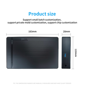 กล่องใส่ฮาร์ดดิสก์ความเร็วสูง USB 3.0 ขนาด 2.5/3.5 นิ้ว SATA สำหรับฮาร์ดดิสก์ภายนอก ขนาด 2.5" และ 3.5" - Product Image 1