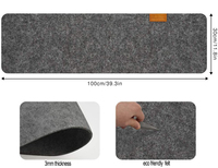 Nouvel arrivage de tapis de souris en feutre personnalisé durable, tapis de clavier antidérapants pour les jeux et l'écriture, napperon pour bureau d'ordinateur