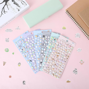 Más de 600 Adhesivos Mini Puffy de Dibujos Animados, 6 Hojas de PVC Impermeable, Adorables Cachorros 3D para Carcasas de Teléfono y Cuadernos - Product Image 3