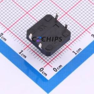 TS015-CBW1EH10.5 Tactile Switch Through hole-4P,12x12mm Switch Single Pole Single Throw Round Button 1.8N Through Hole - Product Image 2