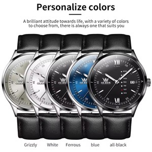 Watch Men's Watches Simple Quartz Dress Week Date Watches For Men Waterproof Luminous Leather Business Male <b>Clock</b> 2931 - Product Image 6