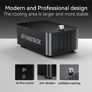 Kit de Bomba de Aire Auxiliar F60, Bomba Doble de 10-60 L/min, Cambio Automático, Nueva Máquina de Grabado Láser A6 A12 A24 A70 <span class=keywords><strong>Pro</strong></span> Max - Product Image 3