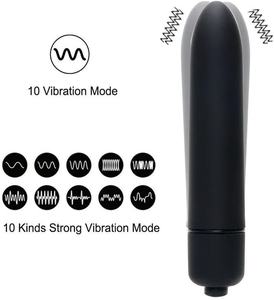 Vibrador de bala portátil de 10 velocidades para mujeres, Juguetes sexuales impermeables para adultos, vibrador rosa para masaje vaginal de clítoris - Product Image 4