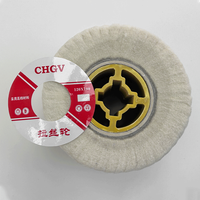 Roue à lamelles en feutre de laine CHGV OEM, roue de polissage 120*100*19mm, finition miroir en acier inoxydable, outil abrasif