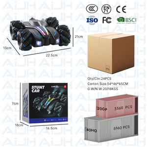 AiJH Coche RC <span class=keywords><strong>de</strong></span> Carreras <span class=keywords><strong>de</strong></span> Doble Cara 4WD, Vehículo Acrobático con Pulverizador, Doble Control Remoto <span class=keywords><strong>de</strong></span> 2.4GHz, Juguetes <span class=keywords><strong>de</strong></span> Coche - Product Image 6