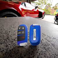 Coque de clé bleue intelligente 5B pour Jeep Grand Cherokee Dodge Challenger Charger Dart Durango Journey Chrysler 300
