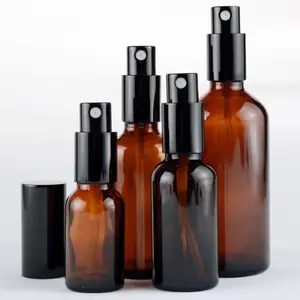 UB manufacture 10ml 20ml 30ml amber essential oil glass bottle with spray top