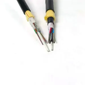 EC Telecommunication Use ADSS 24 Cores Single Mode Fiber Optic Cable 48 threads with one tube HDPE jacket and FO number of tube