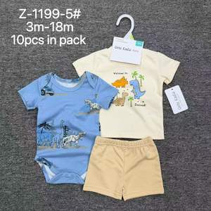 Nuovo Arrivo Estivo per Neonati: Set di Abbigliamento Casual a Quadri 3 Pezzi, Body in Cotone, Maglietta a Maniche Corte, <span class=keywords><strong>Pantaloni</strong></span>, Outfit per Bambine e Bambini - Product Image 5