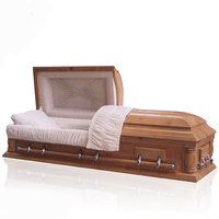 Ataúdes de Álamo Baratos al por Mayor de Fábrica, Ataúdes Funerarios Personalizados de Alta Calidad para Adultos