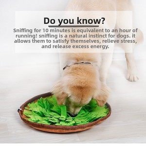 Tappetino in Feltro per <span class=keywords><strong>Cani</strong></span> per l'Allenamento Olfattivo, Gioco Puzzle Anti-Soffocamento per l'Alimentazione Lenta, Tappetino per Nascondere Cibo per <span class=keywords><strong>Cani</strong></span> - Offerta Speciale - Product Image 3