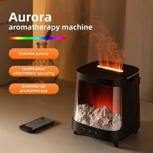 Proyector de Galaxia, Difusor de Aroma, Lámpara de Llama, Humidificador USB, Luz Ambiental de Escritorio - Product Image 3