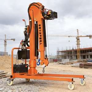 Электрический кран-манипулятор на 1 тонну с телескопической стрелой, мини-электрический кран - Product Image 4