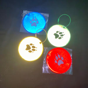 5cm Haute Visible Sourire Visage Conception Sac À Dos Sac D'école Pvc Porte-clés Anneau Porte-clés Hi Viz Réfléchissant Charme Réflecteur Pendentif - Product Image 3