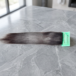 Cabello crudo indio alineado con cutícula virgen largo negro HD para encaje suizo recto onda Natural doble trama paquetes libres de químicos - Product Image 1