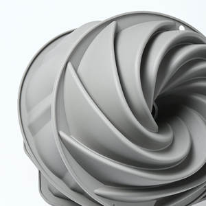 Custom <b>Silicone</b> Cake Mold Spiral Shape High Temperature Resistant For Savarin Chiffon Cake Baking <b>Tools</b> - Product Image 1