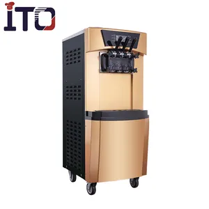 Machine à crème glacée en acier inoxydable, 18l/H, appareil de service pour glace souple, plateau économique