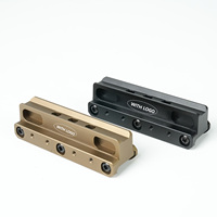 Monturas para Visores Tácticos LWXC, Base de Montaje para Amplificador AIP 3X para Exteriores, Accesorios para Monturas de Visores
