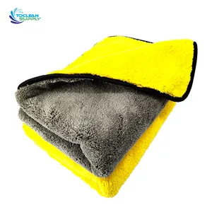 double side high-end microfiber towels auto washer wash cleaning d micro soft towel for car washing pack 25 kg bag