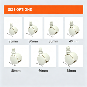 Heavy Duty Casters Set of 4, 3 Inch Swivel Caster Wheels with Dual <b>Lock</b> Brake, PU No Noise Wheels for Furniture, Workbench - Product Image 6