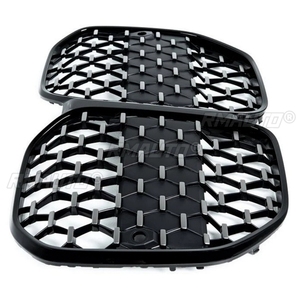 Parrilla Delantera Estilo Diamante Negro Brillante para BMW Serie 4 G22 Coupé 2 Puertas 420i 430i 435i M440i 2021+ Parrilla Deportiva - Product Image 4