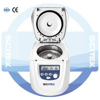 SCITEK Gel Card Centrifuge Motor sin escobillas 4000RPM Velocidad máxima 1480xg RCF 12/24 Tarjetas Capacidad Micro Computer Control Digital