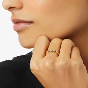 Anillo CANNER S925 Retro con Diamantes, Zirconia Marquise 5A, Anillo Cerrado, Joyería Chapada en Oro de 18k - Product Image 5