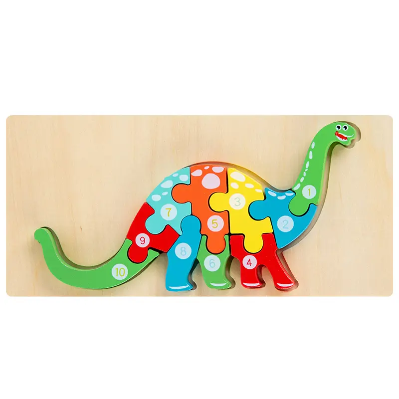 Madeira 3D Puzzles Montessori Jogo Brinquedos Crianças quebra-cabeça madeira Brinquedos Educativos