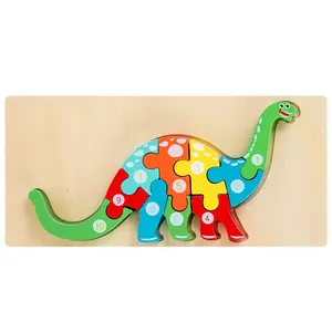 Wooden 3D Puzzles Montessori Game Toys Children wood puzzle Educational Toys