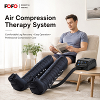 Masseur de jambes professionnel à 12 chambres avec télécommande sans fil, système de compression d'air manuel filaire, minuterie, massage des tissus profonds et circulation sanguine