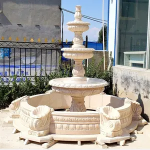 Jardín de piedra productos de piedra al aire libre de agua fuente de mármol