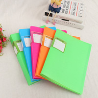 Classeur transparent A4 10 pages couleur bonbon avec rangement multicouche, modèle LTW1610, impression de logo disponible