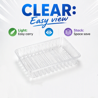 Boîte d'emballage alimentaire en plastique PET transparent sur mesure pour pâtisseries et biscuits, vente en gros