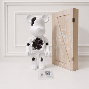 Figurine en résine, design cristallin, sculpture de collection, décoration d'intérieur, jouet de designer, blocs de construction, style ours - Product Image 6